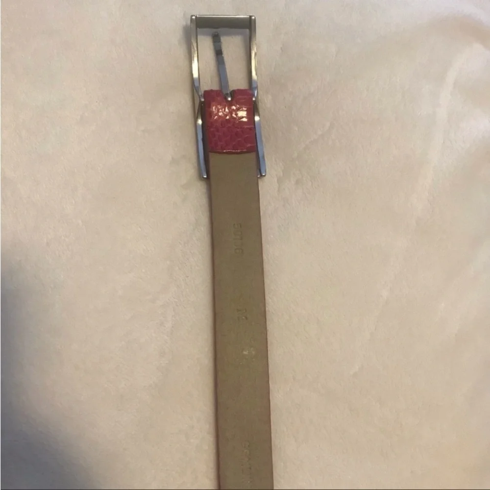 Genuine Snakeskin Women’s Belt Size M Pink